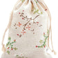 100% Cotton Floral Gift Bag 5”x7”